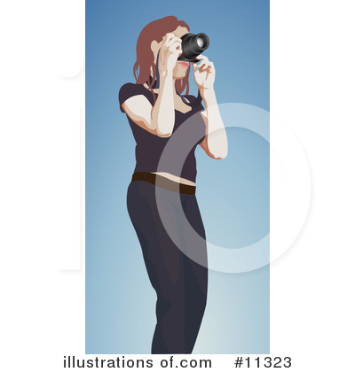 Camera Clipart #11323 by AtStockIllustration