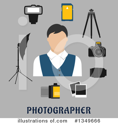 Royalty-Free (RF) Photographer Clipart Illustration by Vector Tradition SM - Stock Sample #1349666