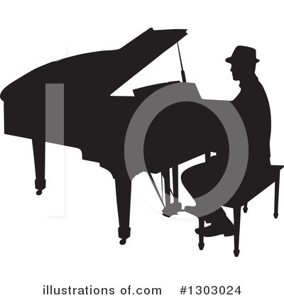 Piano Clipart #1303024 by Maria Bell