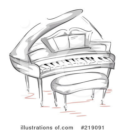 Royalty-Free (RF) Piano Clipart Illustration by BNP Design Studio - Stock Sample #219091