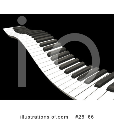 Royalty-Free (RF) Piano Clipart Illustration by KJ Pargeter - Stock Sample #28166