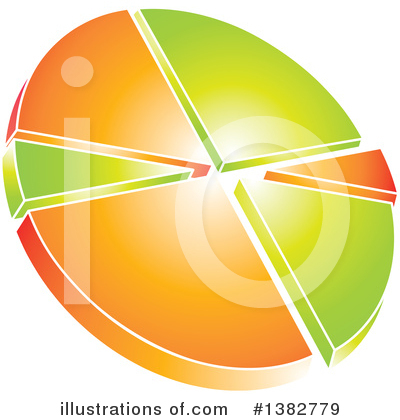 Royalty-Free (RF) Pie Chart Clipart Illustration by MilsiArt - Stock Sample #1382779