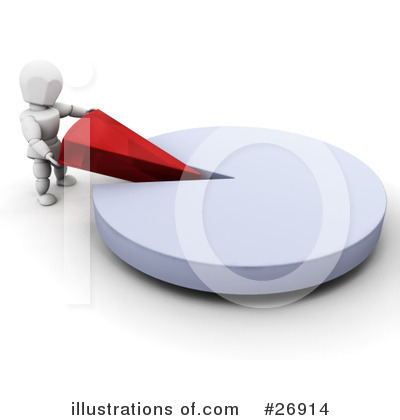 Royalty-Free (RF) Pie Chart Clipart Illustration by KJ Pargeter - Stock Sample #26914