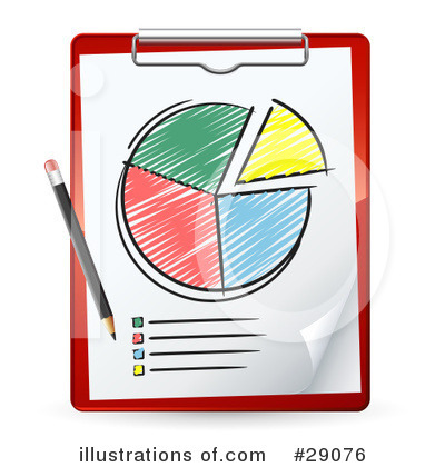 Royalty-Free (RF) Pie Chart Clipart Illustration by beboy - Stock Sample #29076
