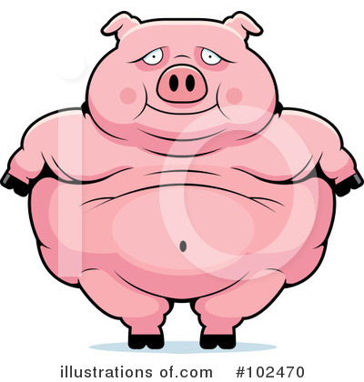 Royalty-Free (RF) Pig Clipart Illustration by Cory Thoman - Stock Sample #102470