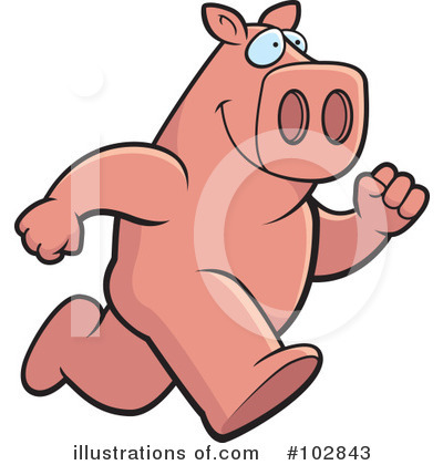 Royalty-Free (RF) Pig Clipart Illustration by Cory Thoman - Stock Sample #102843