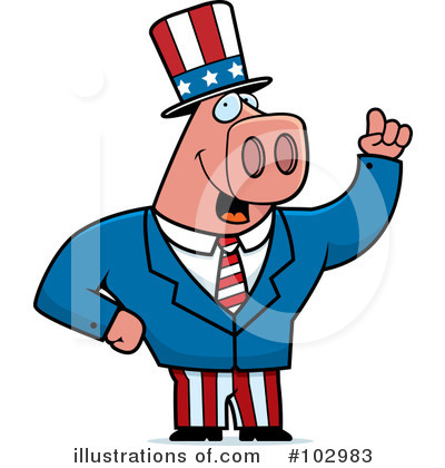 Royalty-Free (RF) Pig Clipart Illustration by Cory Thoman - Stock Sample #102983