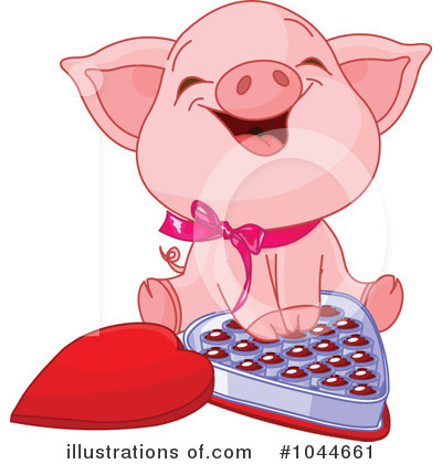 Royalty-Free (RF) Pig Clipart Illustration by Pushkin - Stock Sample #1044661