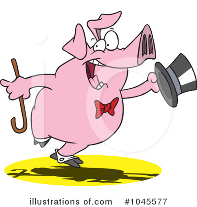 Royalty-Free (RF) Pig Clipart Illustration by toonaday - Stock Sample #1045577