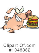 Pig Clipart #1046382 by toonaday