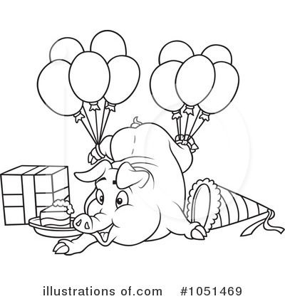 Royalty-Free (RF) Pig Clipart Illustration by dero - Stock Sample #1051469