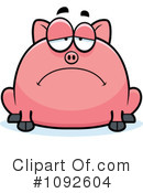 Pig Clipart #1092604 by Cory Thoman