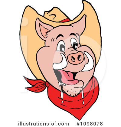 Royalty-Free (RF) Pig Clipart Illustration by LaffToon - Stock Sample #1098078