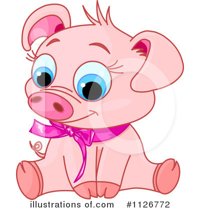 Royalty-Free (RF) Pig Clipart Illustration by Pushkin - Stock Sample #1126772