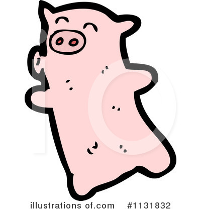 Royalty-Free (RF) Pig Clipart Illustration by lineartestpilot - Stock Sample #1131832
