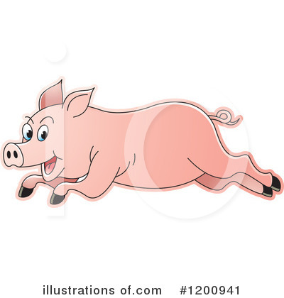 Royalty-Free (RF) Pig Clipart Illustration by Lal Perera - Stock Sample #1200941