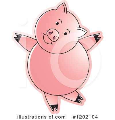 Royalty-Free (RF) Pig Clipart Illustration by Lal Perera - Stock Sample #1202104