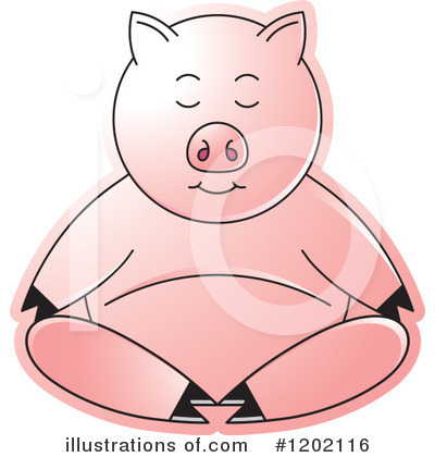 Royalty-Free (RF) Pig Clipart Illustration by Lal Perera - Stock Sample #1202116