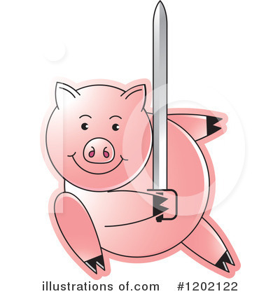 Royalty-Free (RF) Pig Clipart Illustration by Lal Perera - Stock Sample #1202122