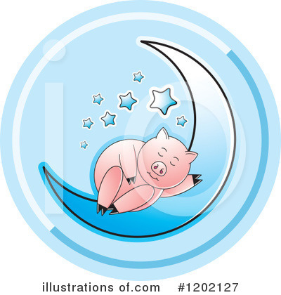 Royalty-Free (RF) Pig Clipart Illustration by Lal Perera - Stock Sample #1202127