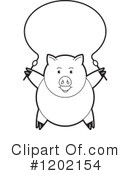 Pig Clipart #1202154 by Lal Perera