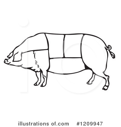 Pig Clipart #1209947 by Picsburg