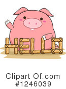 Pig Clipart #1246039 by BNP Design Studio