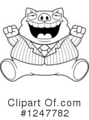 Pig Clipart #1247782 by Cory Thoman
