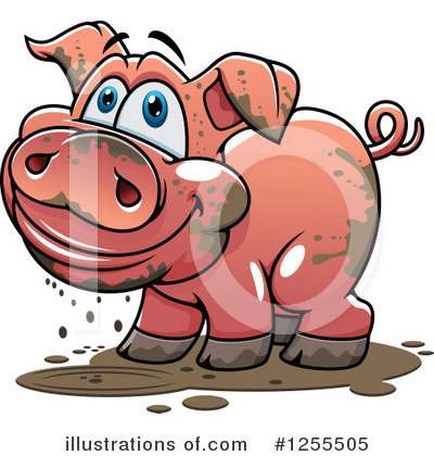 Pig Clipart #1255505 by Vector Tradition SM