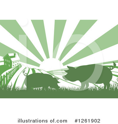 Farm House Clipart #1261902 by AtStockIllustration