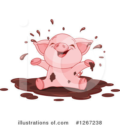 Royalty-Free (RF) Pig Clipart Illustration by Pushkin - Stock Sample #1267238