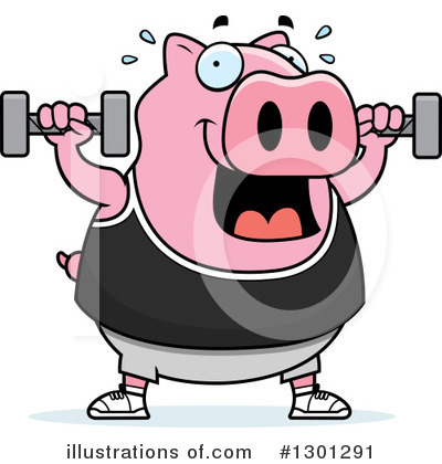 Royalty-Free (RF) Pig Clipart Illustration by Cory Thoman - Stock Sample #1301291