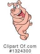Pig Clipart #1324300 by LaffToon