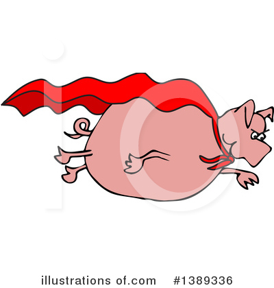 Royalty-Free (RF) Pig Clipart Illustration by djart - Stock Sample #1389336