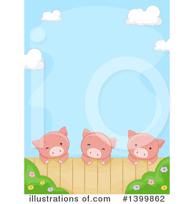 Royalty-Free (RF) Pig Clipart Illustration by BNP Design Studio - Stock Sample #1399862