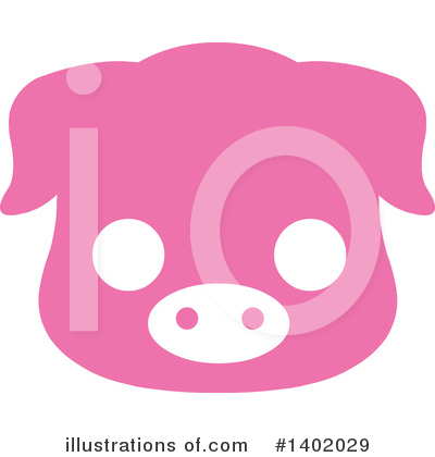 Royalty-Free (RF) Pig Clipart Illustration by Pushkin - Stock Sample #1402029
