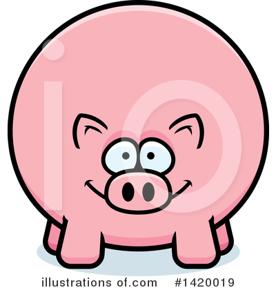 Royalty-Free (RF) Pig Clipart Illustration by Cory Thoman - Stock Sample #1420019