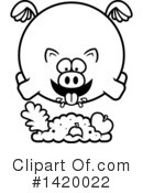 Pig Clipart #1420022 by Cory Thoman