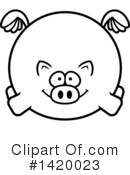 Pig Clipart #1420023 by Cory Thoman
