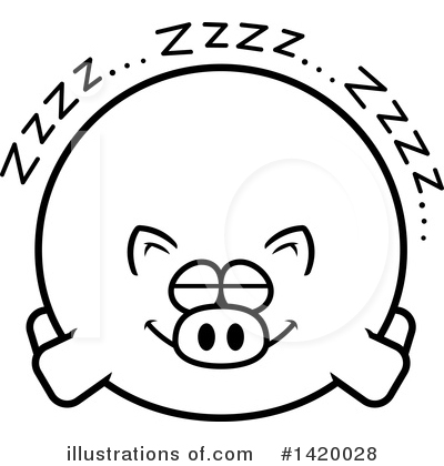 Royalty-Free (RF) Pig Clipart Illustration by Cory Thoman - Stock Sample #1420028