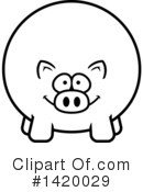 Pig Clipart #1420029 by Cory Thoman
