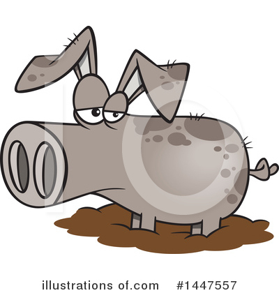 Pig Clipart #1447557 by toonaday