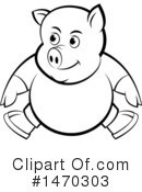 Pig Clipart #1470303 by Lal Perera