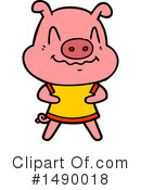 Pig Clipart #1490018 by lineartestpilot
