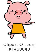 Pig Clipart #1490040 by lineartestpilot