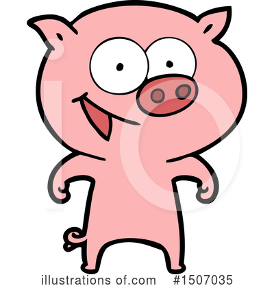 Royalty-Free (RF) Pig Clipart Illustration by lineartestpilot - Stock Sample #1507035