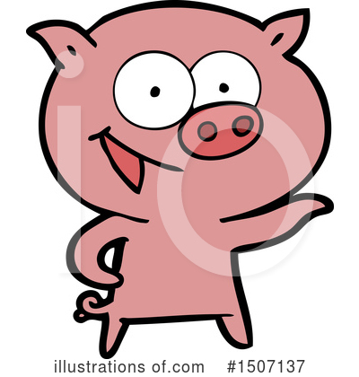 Royalty-Free (RF) Pig Clipart Illustration by lineartestpilot - Stock Sample #1507137