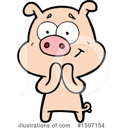 Royalty-Free (RF) Pig Clipart Illustration by lineartestpilot - Stock Sample #1507154