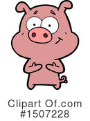 Pig Clipart #1507228 by lineartestpilot