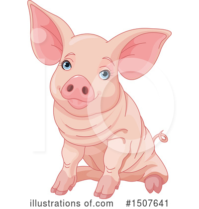Royalty-Free (RF) Pig Clipart Illustration by Pushkin - Stock Sample #1507641